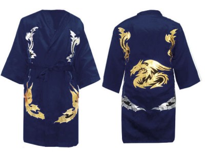 Customize Boxing Robe : KNFIR-201-Navy