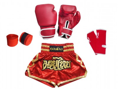 Kanong Complete Fight Set for Kids : Model 121-Red