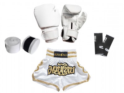 Kanong Complete Fight Set for Kids : Model 121-White