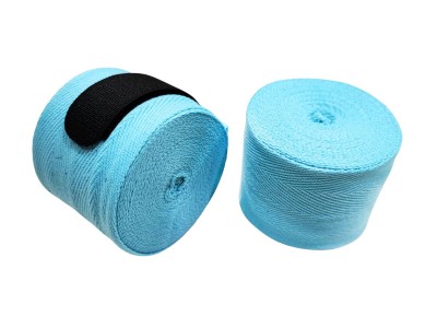 Kanong Elastic Muay Thai Hand wraps : KN-Handwraps-E-Skyblue