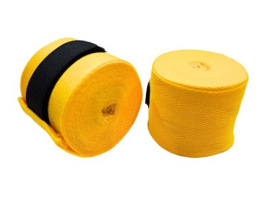 Kanong Elastic Muay Thai Hand wraps : KN-Handwraps-E-Yellow