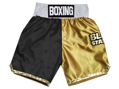 Kanong Custom Boxing Shorts : KNBXCUST-2052-Black-Gold