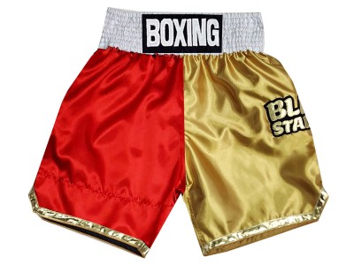 Kanong Custom Boxing Shorts : KNBXCUST-2052-Red-Gold