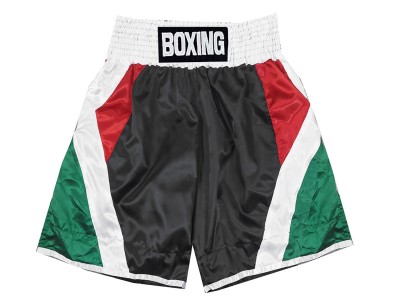 Kanong Custom Boxing Shorts : KNBXCUST-2053-Black-Green-Red