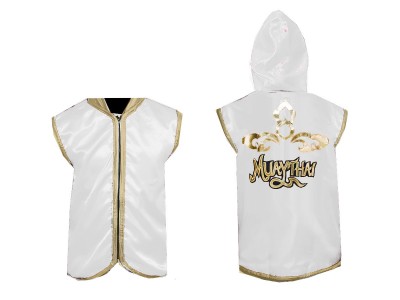 Personalised Muay Thai Jacket : KNHOD-121-White