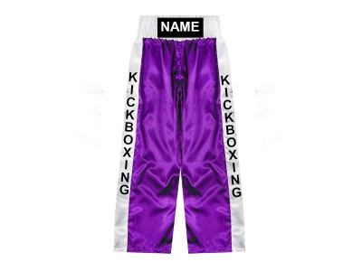 Custom Kickboxing Pants : KNPANTS-001-Purple