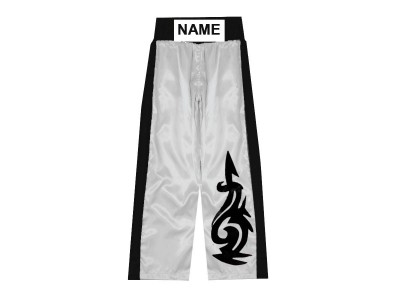 Custom Kick Boxing Pants : KNPANTS-003-White