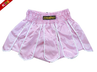 Kanong Muay Thai Shorts for Kids : KNS-139-Pink-K