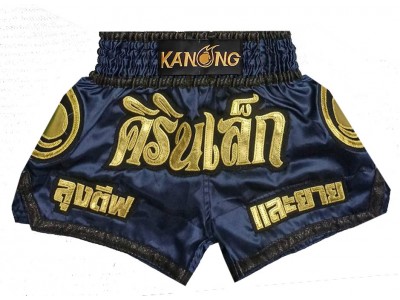 Custom Muay Thai Shorts : KNSCUST-1274-Navy