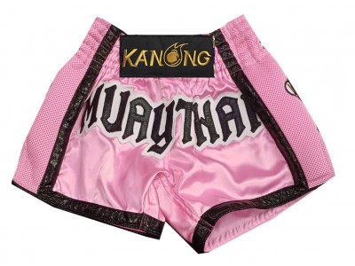 Custom Muay Thai Shorts : KNSCUST-1276-Pink