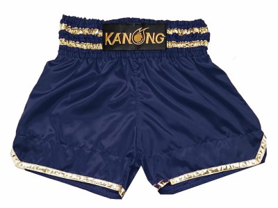 Custom Muay Thai Shorts : KNSCUST-1278-Navy