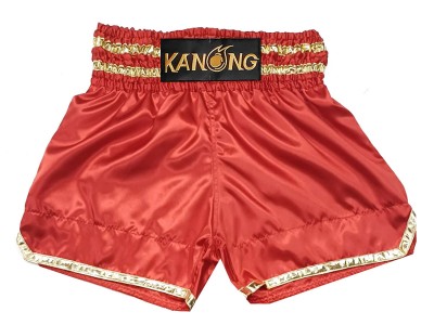 Custom Muay Thai Shorts : KNSCUST-1278-Red