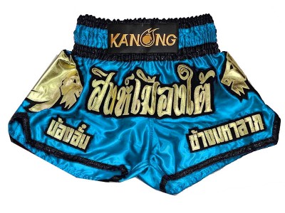 Custom Muay Thai Shorts : KNSCUST-1280-Skyblue