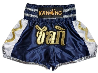Custom Muay Thai Shorts : KNSCUST-1281-Navy