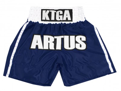 Kanong Custom Boxing Shorts : KNBXCUST-2042-Navy