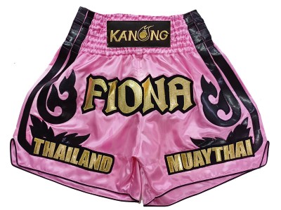 Custom Muay Thai Shorts : KNSCUST-1246-Pink
