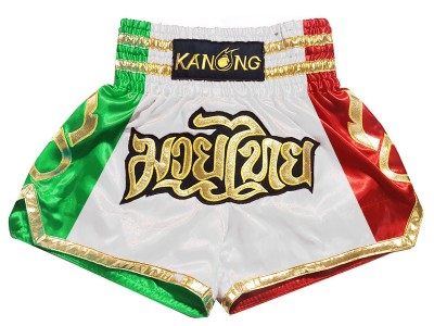 Custom italian Muay Thai Shorts : KNSCUST-1261-Italy