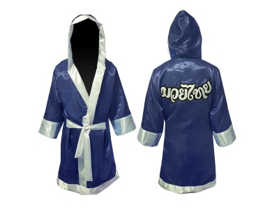Custom Boxing Gown : Navy