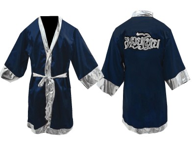 Custom Boxing Robe : KNFIR-125-Navy
