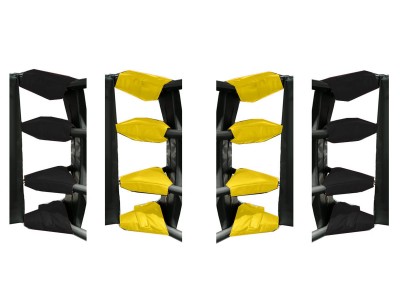 Muay Thai Ring Turnbuckle Covers 16 pcs : Yellow/Black
