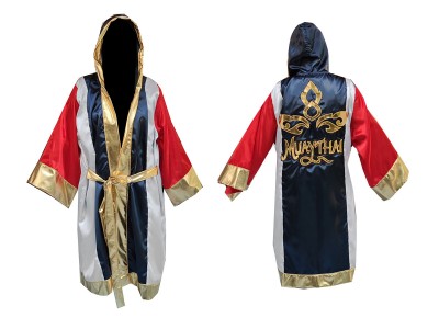 Customized Muay Thai Gown : KNFIR-120-Navy