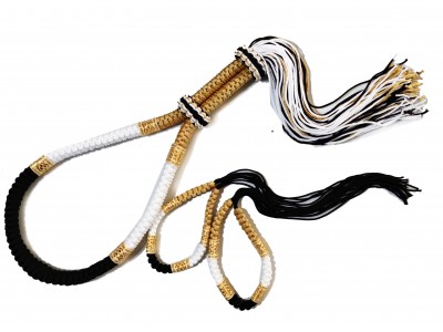 Muay Thai Mongkol and Prajead Set : ThaiStyle-White-Black-Gold