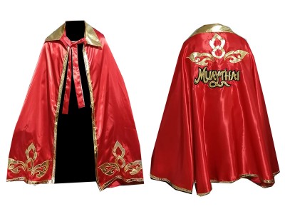 Custom Batman Boxing Robe : Red Lai Thai
