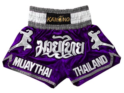 Kanong Thailand's Fighter Muay Thai Boxing Shorts : KNS-133-Violet