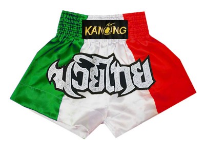Kanong italian Muay Thai Boxing Shorts : KNS-137-Italy