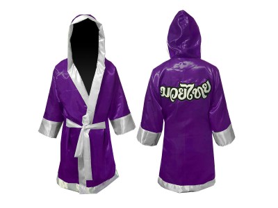 Personalised Muay Thai Boxing Gown : Purple